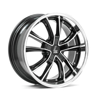 LENSO ES7 7.5x18ET45 5x105 GLOSS BLACK & POLISHED